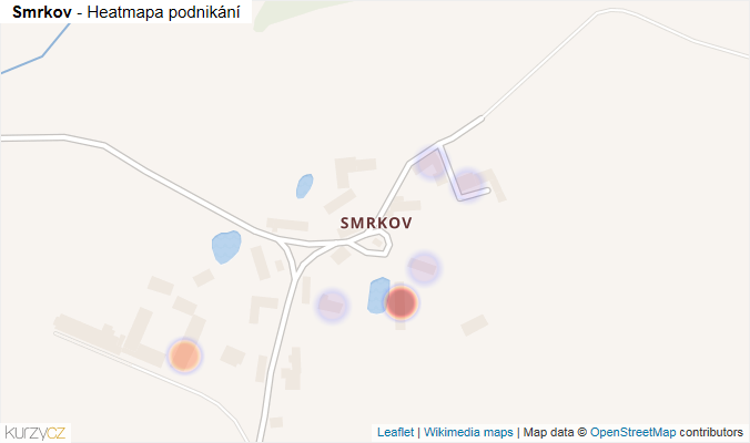 Mapa Smrkov - Firmy v části obce.