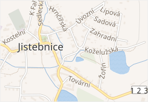 Spojovací v obci Jistebnice - mapa ulice