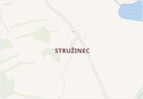 Stružinec v obci Jistebnice - mapa části obce