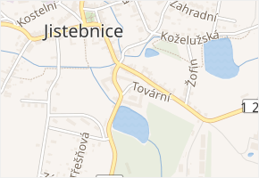 Tovární v obci Jistebnice - mapa ulice