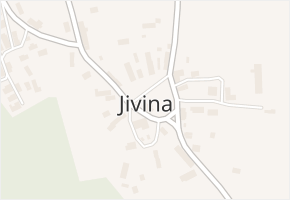 Jivina v obci Jivina - mapa části obce