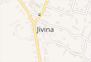 Jivina v obci Jivina - mapa části obce