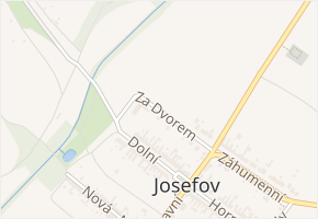 Za Dvorem v obci Josefov - mapa ulice