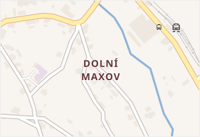 Dolní Maxov v obci Josefův Důl - mapa části obce