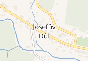 Josefův Důl v obci Josefův Důl - mapa části obce
