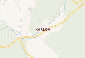 Karlov v obci Josefův Důl - mapa části obce
