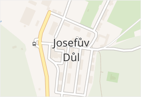 Josefův Důl v obci Josefův Důl - mapa části obce