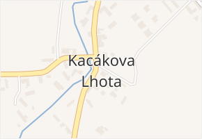 Kacákova Lhota v obci Kacákova Lhota - mapa části obce