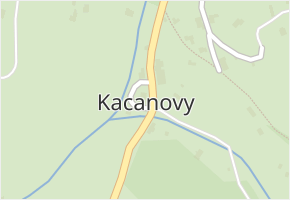 Kacanovy v obci Kacanovy - mapa části obce
