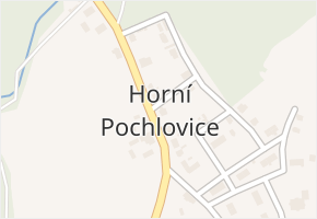 Horní Pochlovice v obci Kaceřov - mapa části obce