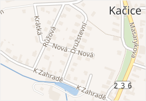 Družstevní v obci Kačice - mapa ulice