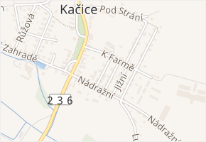 Lipová v obci Kačice - mapa ulice