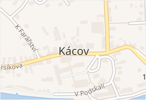 Kácov v obci Kácov - mapa části obce