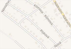 Písková v obci Kácov - mapa ulice