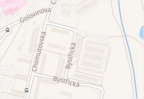 Bystřická v obci Kadaň - mapa ulice