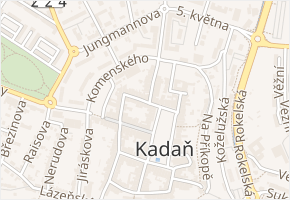 Čsl. armády v obci Kadaň - mapa ulice