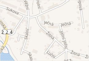 Ječná v obci Kadaň - mapa ulice