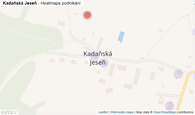 Mapa Kadaňská Jeseň - Firmy v části obce.
