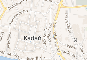 Katova ulička v obci Kadaň - mapa ulice