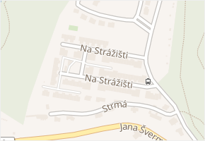 Na Strážišti v obci Kadaň - mapa ulice