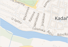 Nerudova v obci Kadaň - mapa ulice