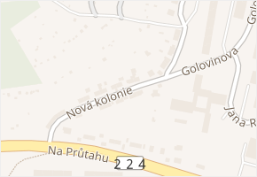 Nová kolonie v obci Kadaň - mapa ulice