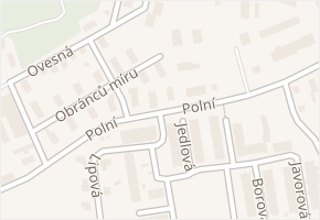Polní v obci Kadaň - mapa ulice