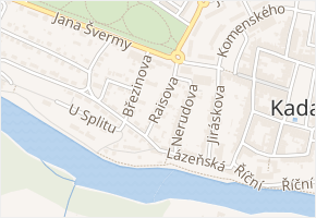 Raisova v obci Kadaň - mapa ulice
