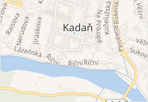 Sládkova v obci Kadaň - mapa ulice