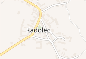 Kadolec v obci Kadolec - mapa části obce