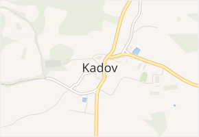 Kadov v obci Kadov - mapa části obce