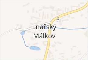 Lnářský Málkov v obci Kadov - mapa části obce