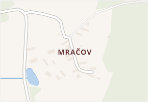 Mračov v obci Kadov - mapa části obce