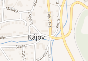 Kájovská v obci Kájov - mapa ulice