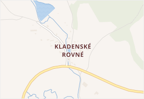 Kladenské Rovné v obci Kájov - mapa části obce