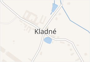 Kladné v obci Kájov - mapa části obce