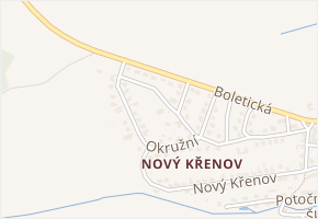 Krátká v obci Kájov - mapa ulice