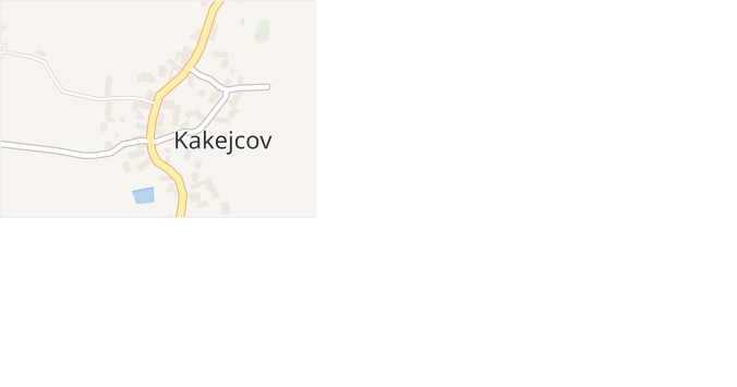 Kakejcov v obci Kakejcov - mapa části obce