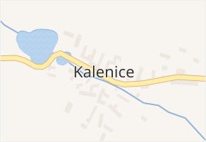 Kalenice v obci Kalenice - mapa části obce