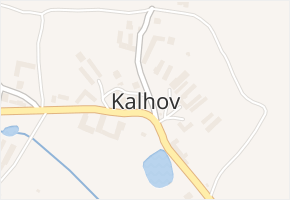 Kalhov v obci Kalhov - mapa části obce