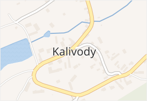Kalivody v obci Kalivody - mapa části obce