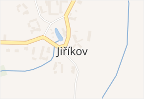 Jiříkov v obci Kámen - mapa části obce