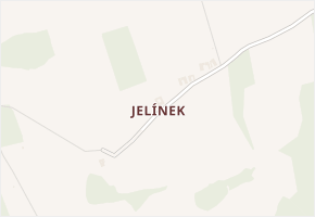 Jelínek v obci Kamenec u Poličky - mapa části obce