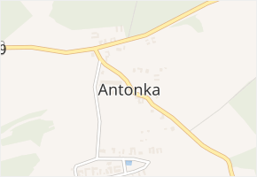 Antonka v obci Kamenice nad Lipou - mapa části obce