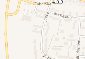 Jírova v obci Kamenice nad Lipou - mapa ulice