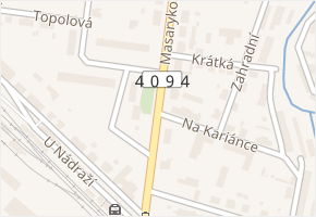 Masarykova v obci Kamenice nad Lipou - mapa ulice