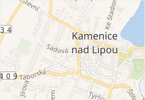Na Sušírně v obci Kamenice nad Lipou - mapa ulice