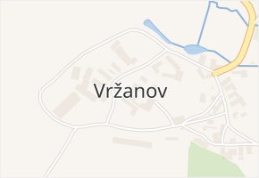 Vržanov v obci Kamenice - mapa části obce