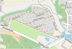 Habrová v obci Kamenice - mapa ulice