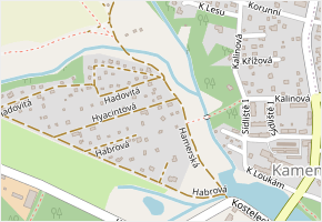 Hamerská v obci Kamenice - mapa ulice